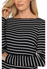 Liverpool Los Angeles Liverpool Long Sleeve Boatneck Knit Top