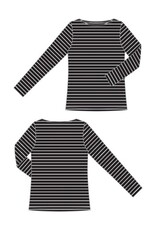 Liverpool Los Angeles Liverpool Long Sleeve Boatneck Knit Top