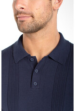 Liverpool Los Angeles Liverpool Sweater Knit Polo Navy