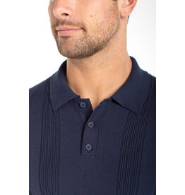 Liverpool Los Angeles Liverpool Sweater Knit Polo Navy