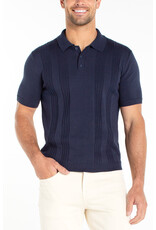 Liverpool Los Angeles Liverpool Sweater Knit Polo Navy