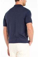 Liverpool Los Angeles Liverpool Sweater Knit Polo Navy