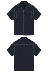 Liverpool Los Angeles Liverpool Men's Short Sleeve Button Up Camp Shirt Navy