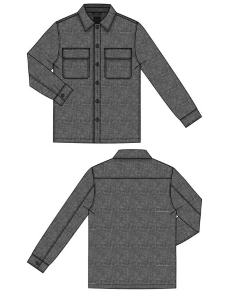 Liverpool Los Angeles Liverpool Men's Flap Pocket Overshirt Black Multi