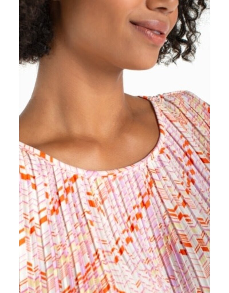 Liverpool Los Angeles Liverpool Sleeveless Crew Neck with Asym Hem Knit Top