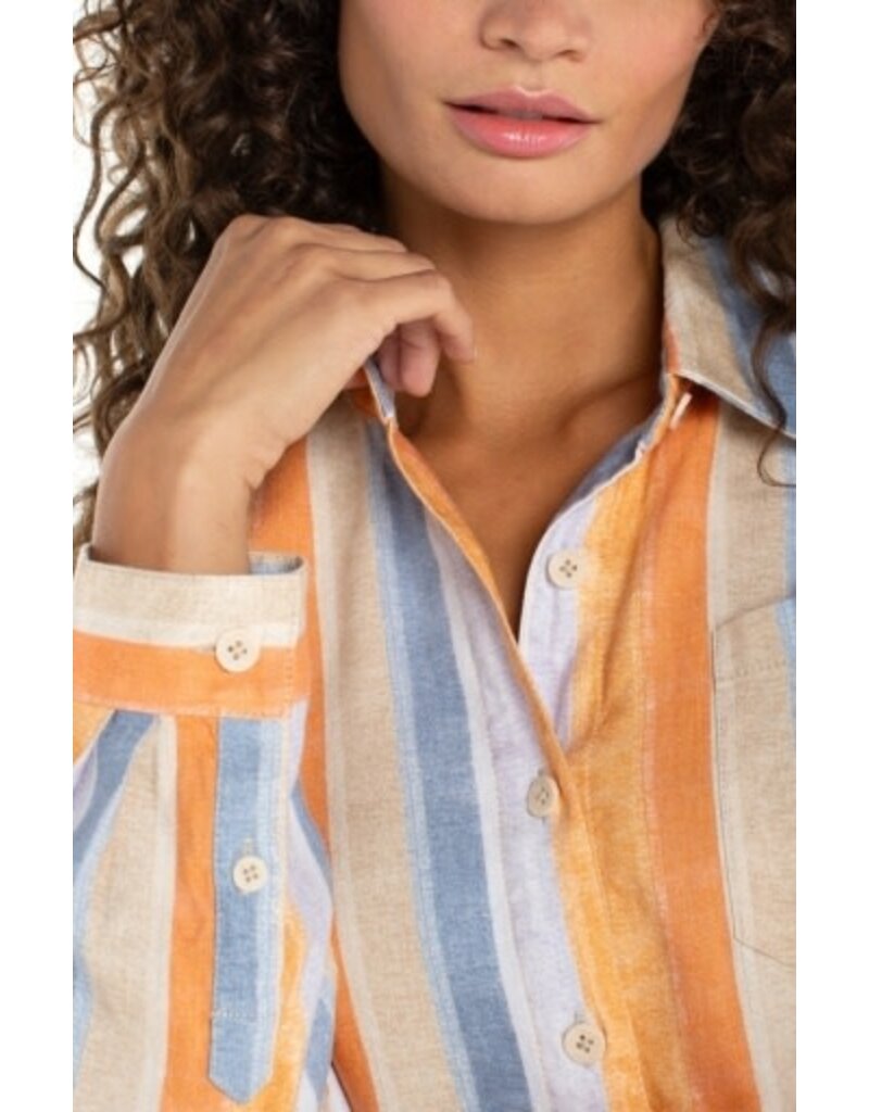 Liverpool Los Angeles Liverpool Long Sleeve Relaxed Button Down Shirt