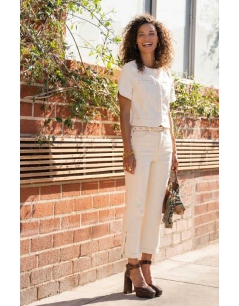 Liverpool Los Angeles Liverpool High Rise Hannah Crop Flare w/ Tulip Hem 25 1/2" inseam