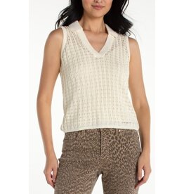 Liverpool Los Angeles Liverpool Sleeveless Johnny Collar Sweater