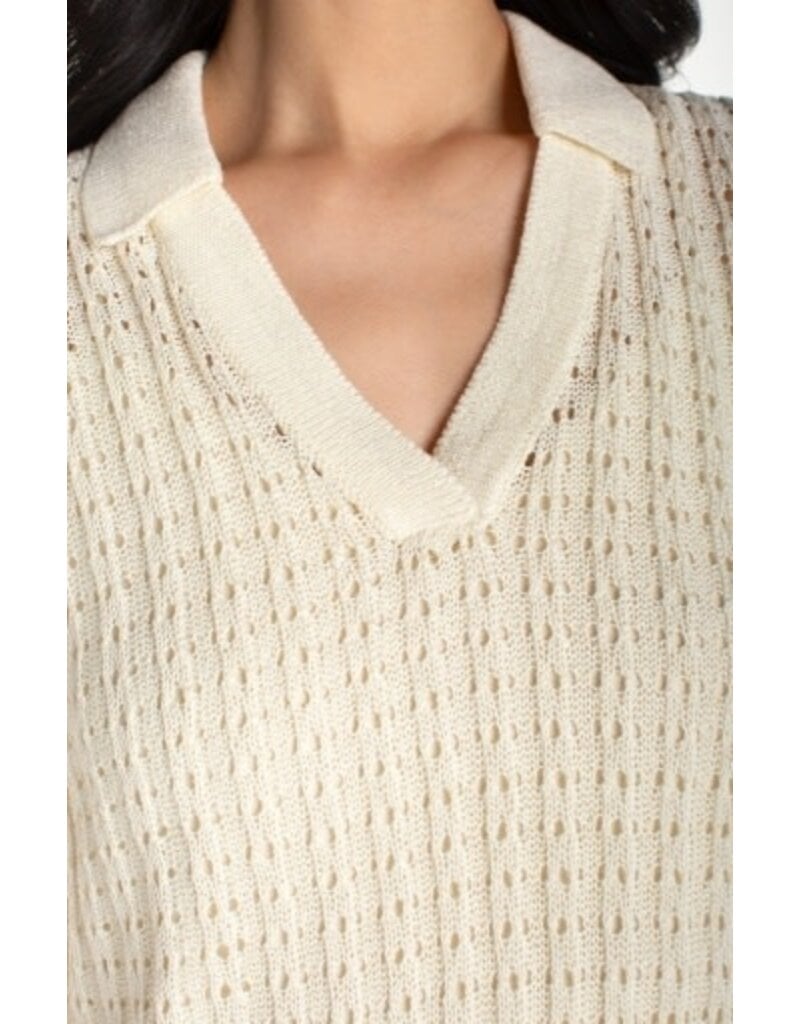 Liverpool Los Angeles Liverpool Sleeveless Johnny Collar Sweater