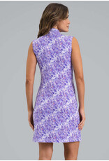 IBKul IBKul Briana Sleeveless Mock Dress Plum