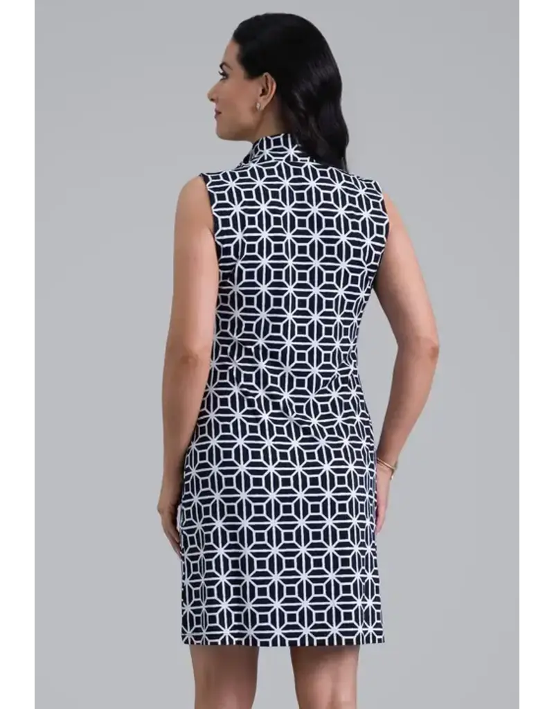 IBKul IBKul Carolyn Sleeveless Mock Dress Black