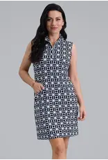 IBKul IBKul Carolyn Sleeveless Mock Dress Black