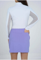 IBKul IBKul Solid Layered Skort Lavender