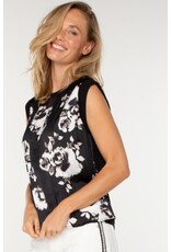 Liverpool Los Angeles Liverpool Sleeveless Woven to Knit Top