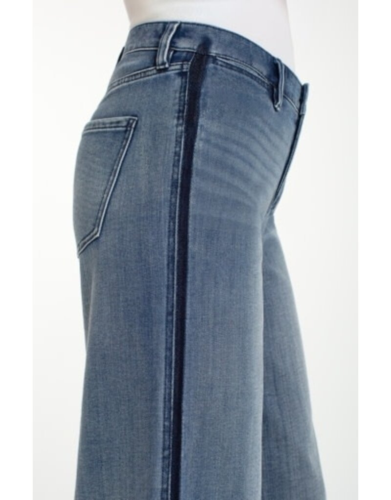 Liverpool Los Angeles Liverpool Super Stride Wide Leg with Shadow Cuff 30" inseam