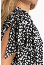 Liverpool Los Angeles Liverpool Dolman V-neck Woven Top with Ties