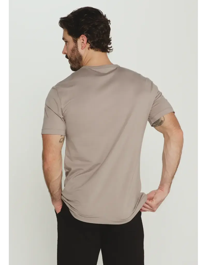 7 Diamonds 7Diamonds Modal Crew Neck Short Sleeve Tee Smokey Taupe