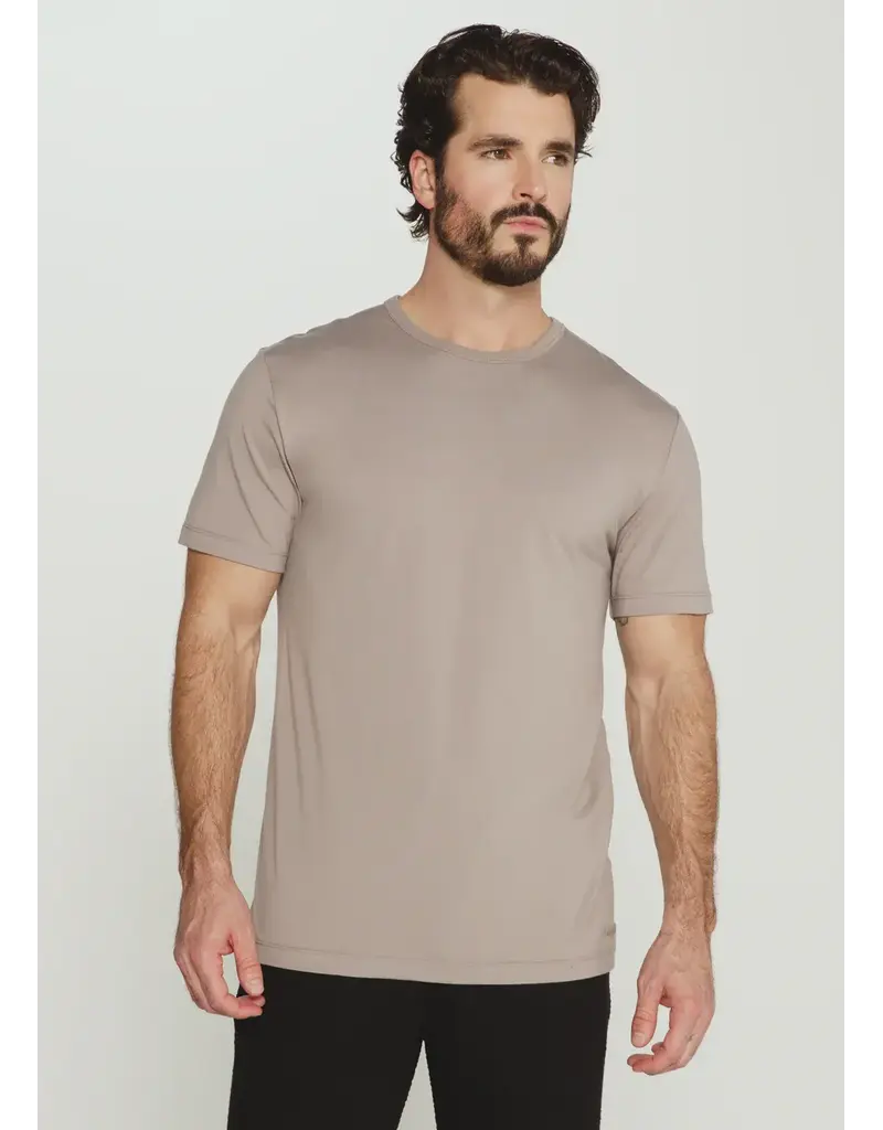 7 Diamonds 7Diamonds Modal Crew Neck Short Sleeve Tee Smokey Taupe