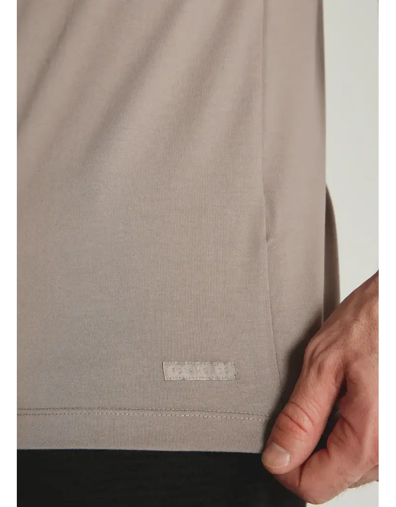 7 Diamonds 7Diamonds Modal Crew Neck Short Sleeve Tee Smokey Taupe