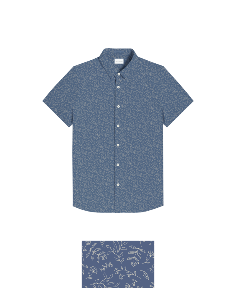 7 Diamonds 7Diamonds Eden Short Sleeve Shirt Island Blue