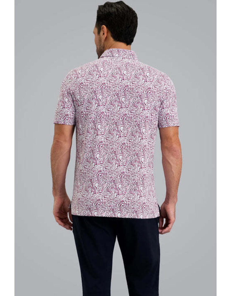 IBKul IBKul Hazy Short Sleeve Polo Rose Black