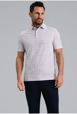 IBKul IBKul Throwing Darts Short Sleeve Polo Platinum Rose Black