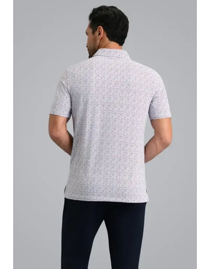 IBKul IBKul Throwing Darts Short Sleeve Polo Platinum Rose Black