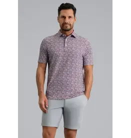 IBKul IBKul Mirabel Short Sleeve Polo Platinum Rose Black