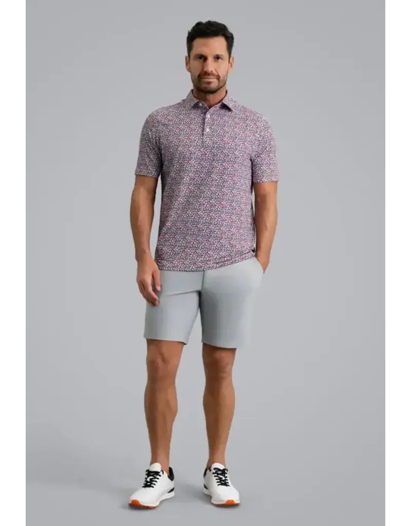 IBKul IBKul Mirabel Short Sleeve Polo Platinum Rose Black