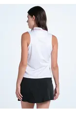 Lucky In Love Lucky in Love Chateau Stripes Tank White Taupe