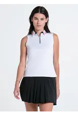 Lucky In Love Lucky in Love Chateau Stripes Tank White Taupe