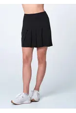 Lucky In Love Lucky in Love Tempo Pleat Skort 17.5" Black