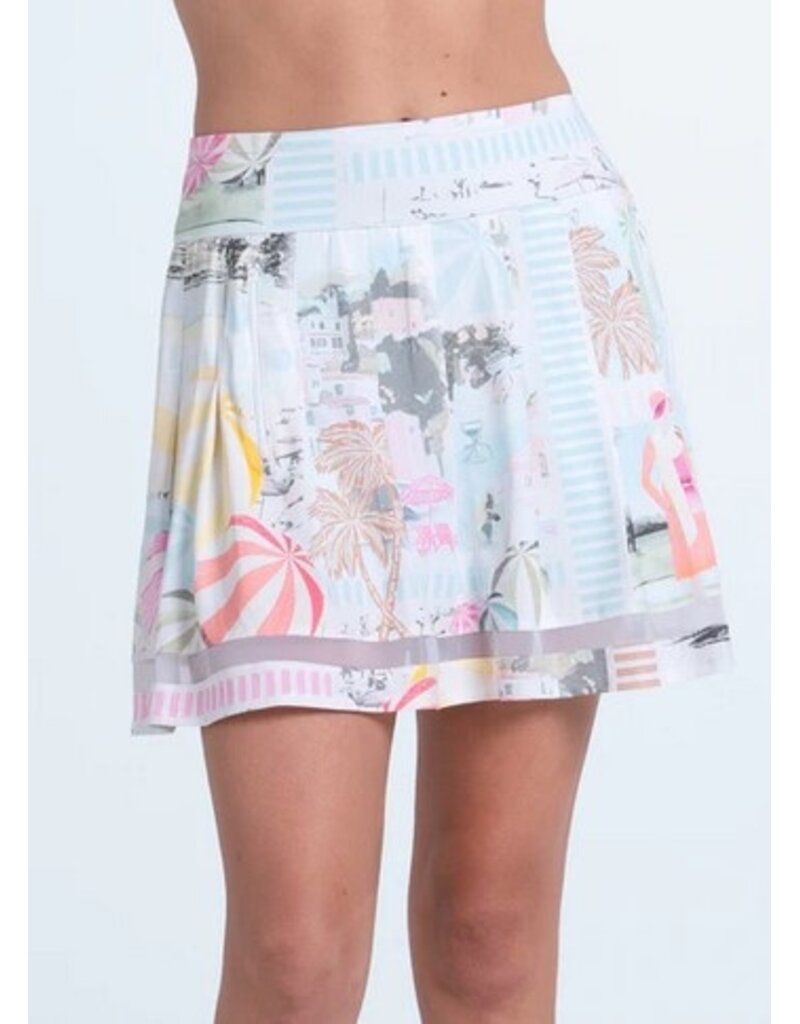 Lucky In Love Lucky in Love Riviera Breeze Pleat Skort White 16in