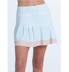 Lucky In Love Lucky in Love Riviera Stripe Pocket  Skort Wave 16in