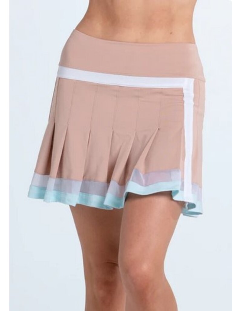 Lucky In Love Lucky in Love Fairway Pleat Skort Camel