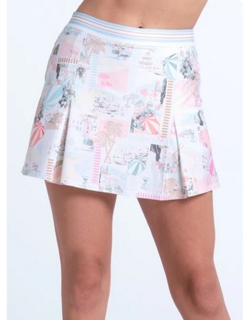 Lucky In Love Lucky In Love Riviera Club Pickleball Skirt 14.5in Wave