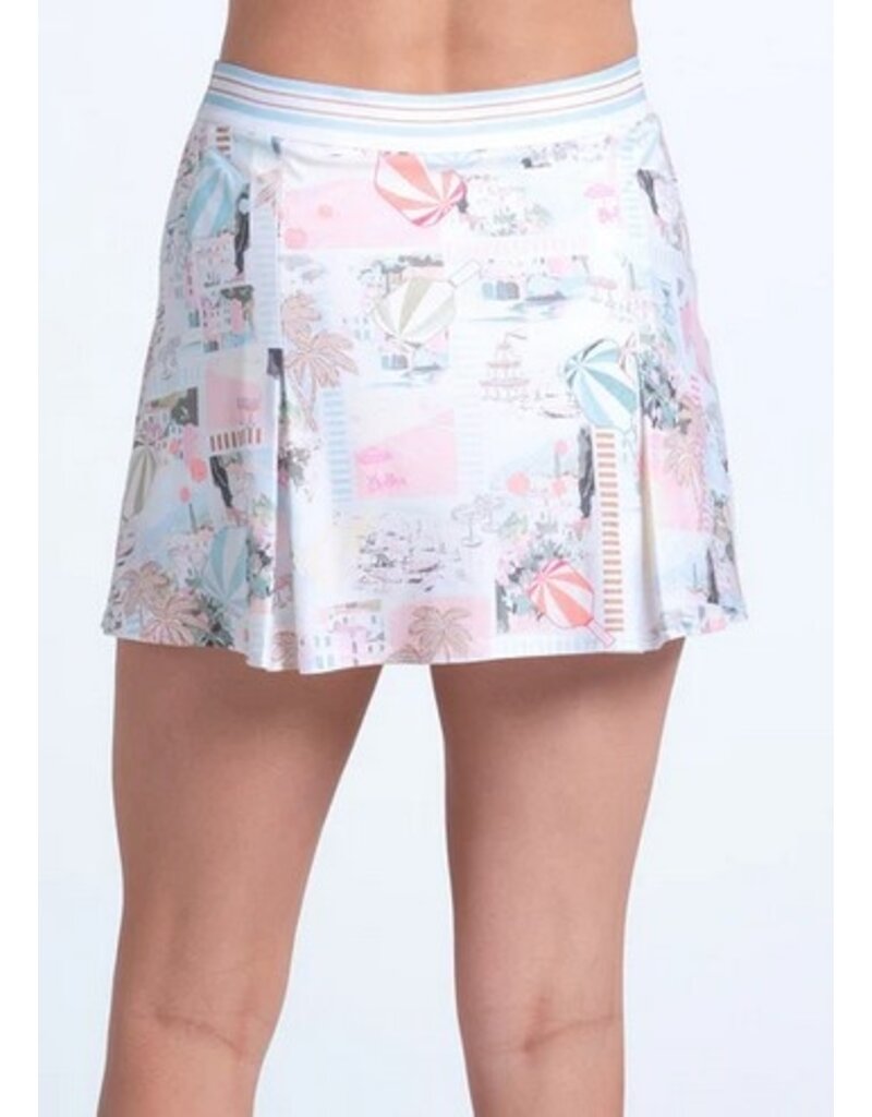 Lucky In Love Lucky In Love Riviera Club Pickleball Skirt 14.5in Wave