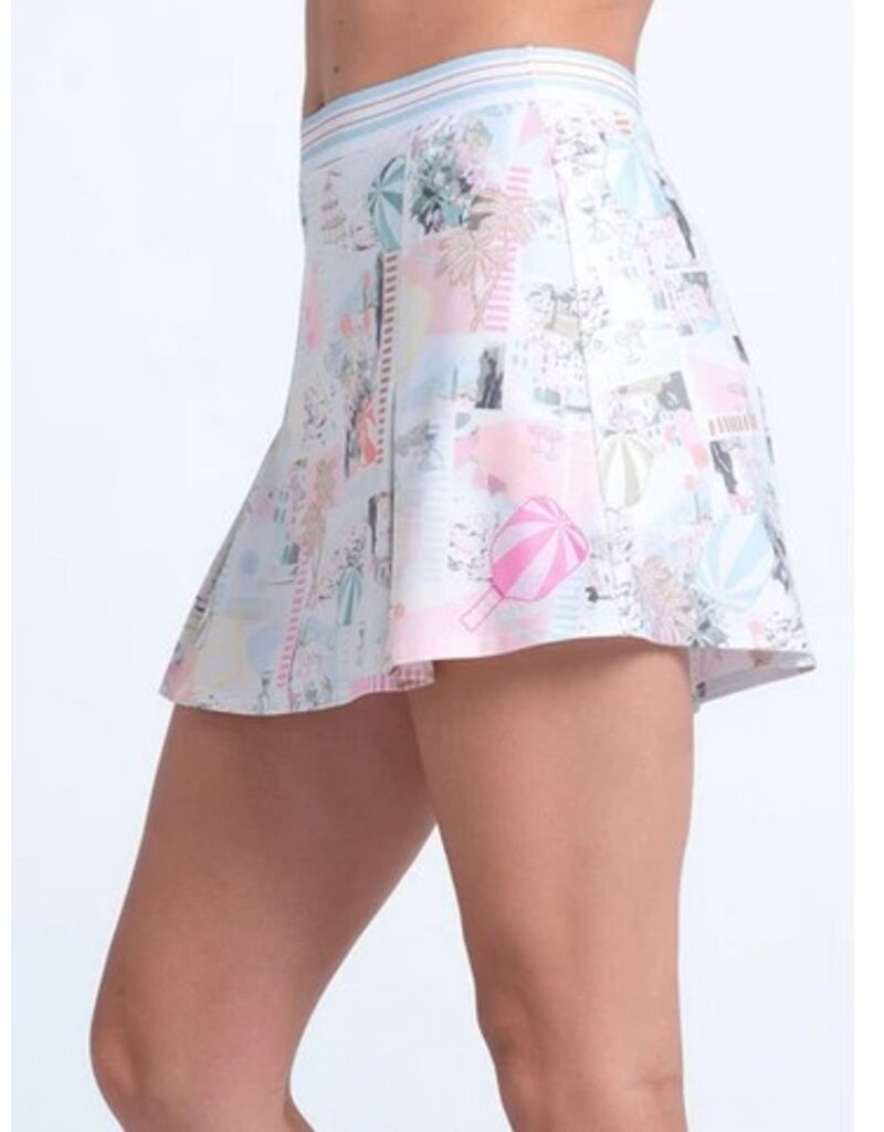 Lucky In Love Lucky In Love Riviera Club Pickleball Skirt 14.5in Wave