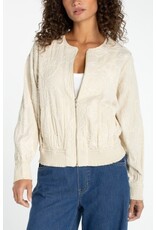 Liverpool Los Angeles Liverpool Long Sleeve Collarless Jacket with Smocking