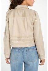 Liverpool Los Angeles Liverpool Trucker Jacket w/ Fray and Lace