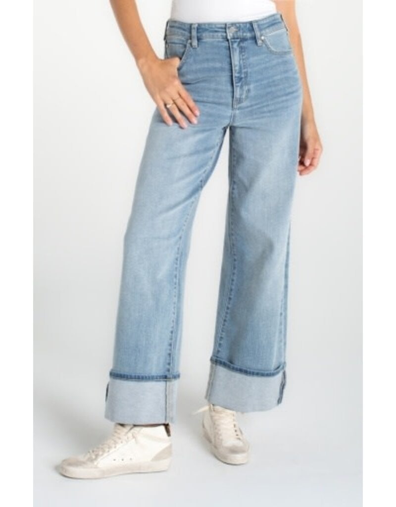 Liverpool Los Angeles  Liverpool Morgan High Rise Cuffed Wide Leg 30' ins