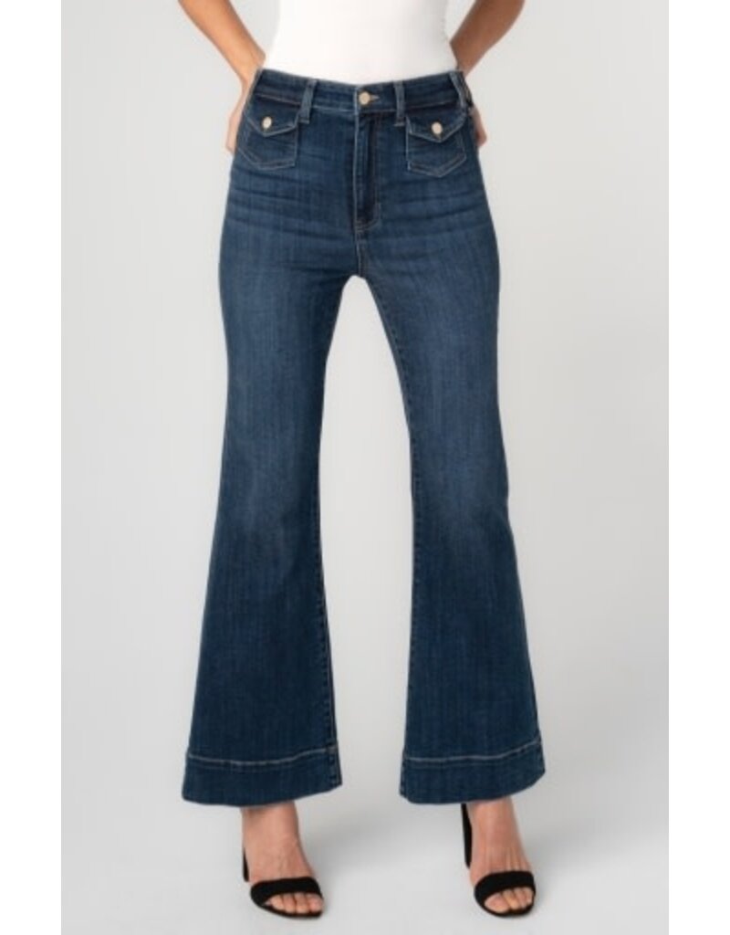 Liverpool Los Angeles Liverpool Hannah Flare with Mini Patch Pockets