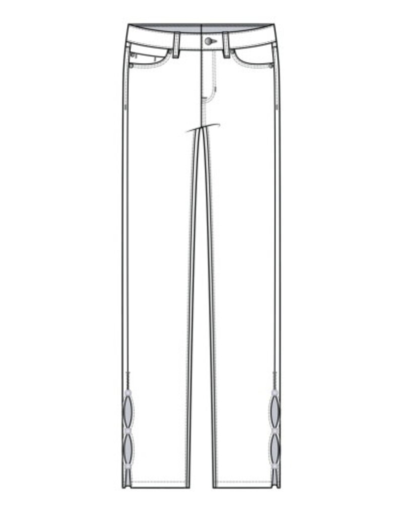 Liverpool Los Angeles Liverpool Kennedy Crop Straight with Pearl Trim