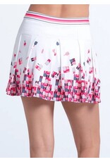 Lucky In Love Lucky in Love Pixel Rally Pickleball Skirt White