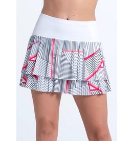 Lucky In Love Lucky in Love Geo Glow Skirt White