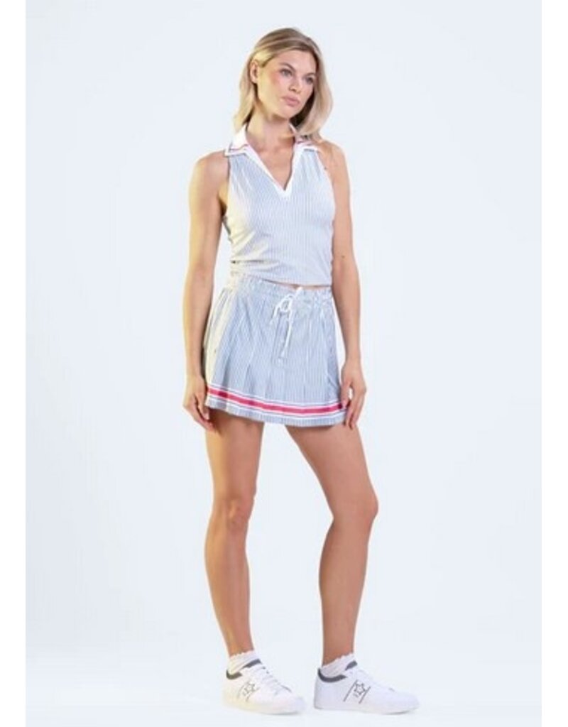 Lucky In Love Lucky in Love Glow Set Stripes Tank White/Midnight