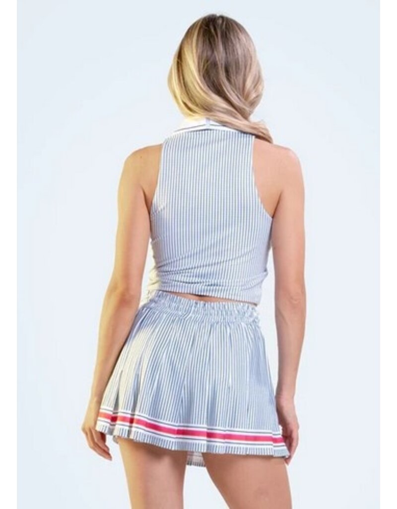 Lucky In Love Lucky in Love Glow Set Stripes Tank White/Midnight