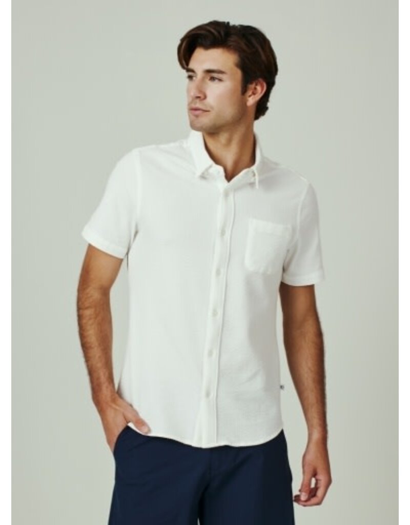 7 Diamonds 7 Diamonds Bennet 4-Way Stretch Shirt Ivory