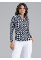 IBKul IBKul Carolyn Long Sleeve Mock Black
