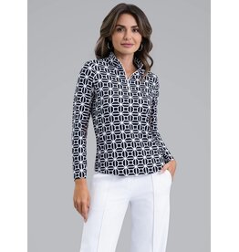 IBKul IBKul Carolyn Long Sleeve Mock Black